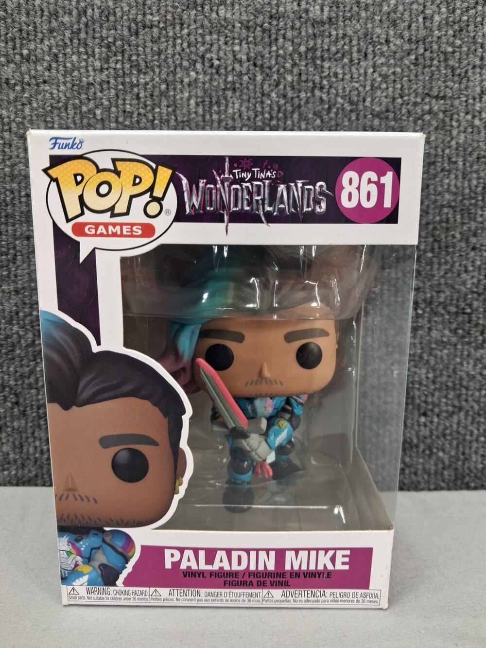 Funko Pop Paladin Mike 861 Tiny Tinas Wonderland Vinyl Figure